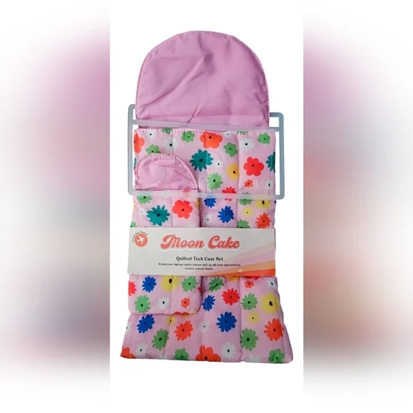 Moon Cake - Quilted Tech Protective Phone & Tablet Case Set Magnetic Closure - Picture 3 of 5